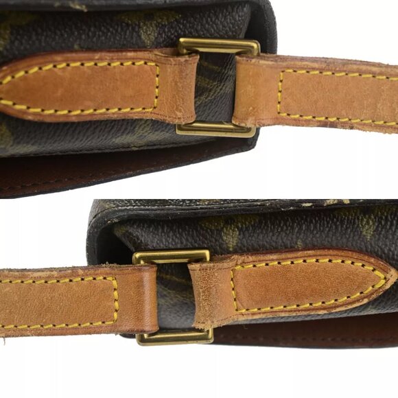 LOUIS VUITTON Saint Cloud GM Shoulder Bag Monogram Leather Brown M51242 65YF359 - Picture 8 of 13